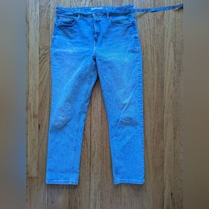 Light Wash Straight Slim Leg Jeans Topshop 32" Waist